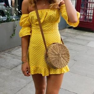 Yellow tularosa dress